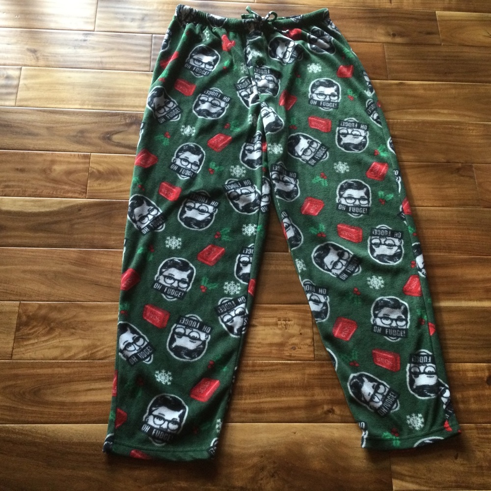 ✔️ A Christmas Story Oh Fudge Ralphie PJ Pants Size XL